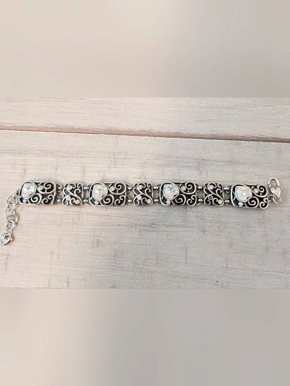 Brighton Dallas Heart silver bracelet